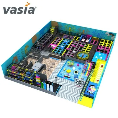 점프존 트램폴린 파크에는 트램폴린이 몇 개 있나요?