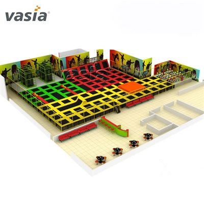 성인용 실내 어드벤처 트램펄린